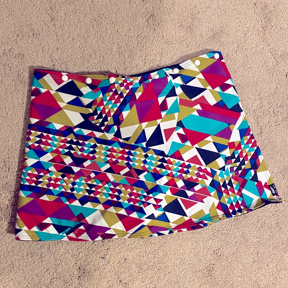 Fleece cover up mini skirt